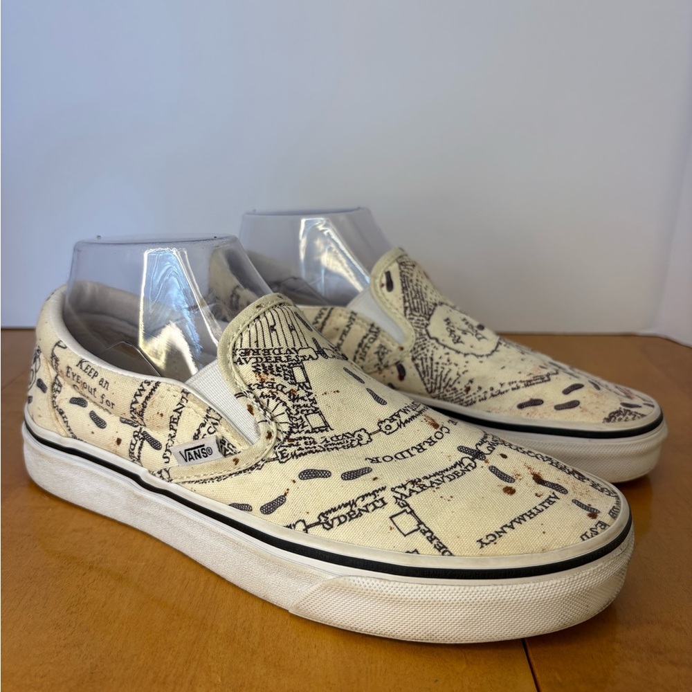 Vans x Harry Potter || Slip On Marauder’s Map Print Men Sz 6 Women’s Sz 7.5